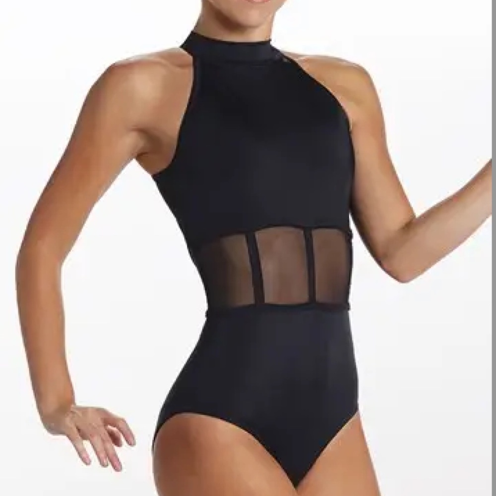 Balera Caged Waist Halter Leotard - MC - NWOT